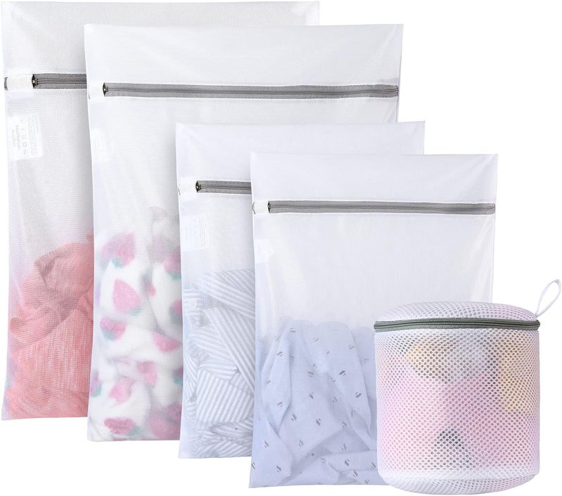 GOGOODA Laundry Mesh Wash Bags for Delicates (5 Set-2L, 2M, 1 Cylinder) - Image 1